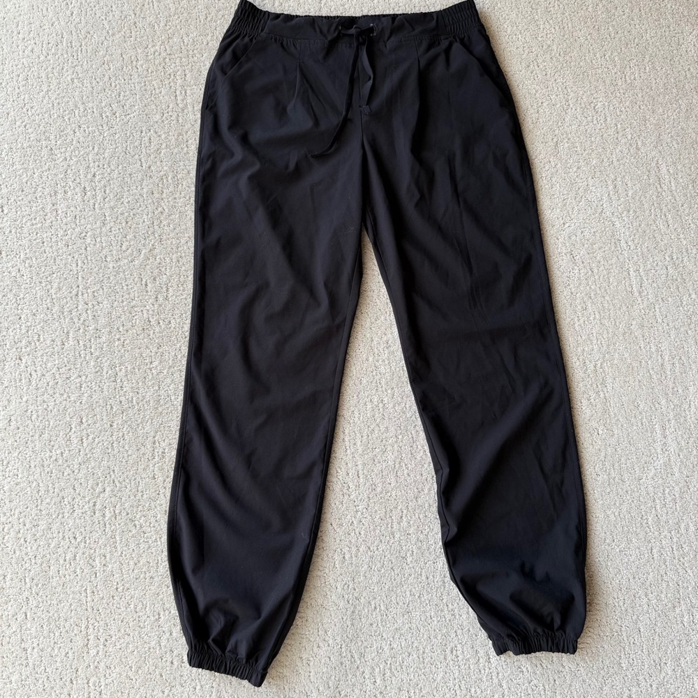 Stoic‎ Traveler Pants Womens Small Black Lightweight $79 Drawstring Athleisure
